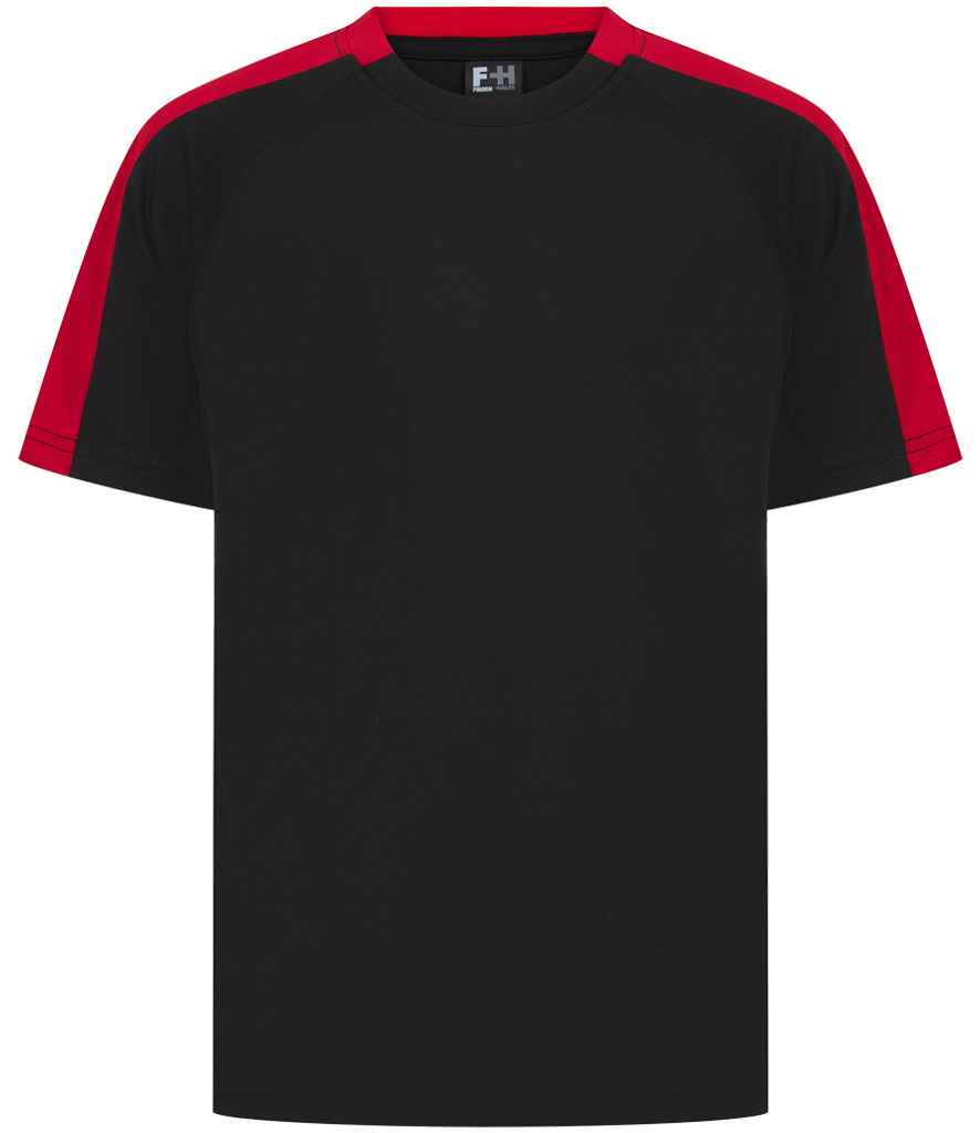 Finden + Hales Finden + Hales Kids Team T-Shirt - Black/Red (LV292)
