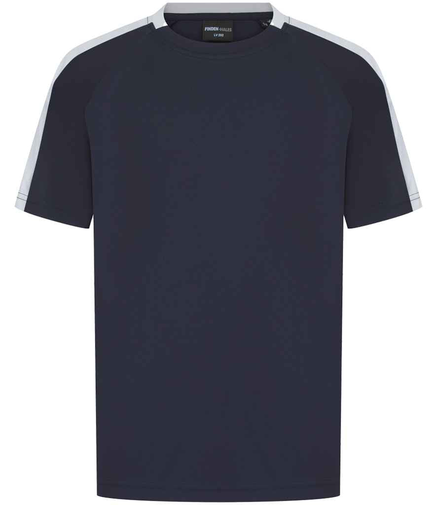 Finden + Hales Finden + Hales Kids Team T-Shirt - Navy/White (LV292)