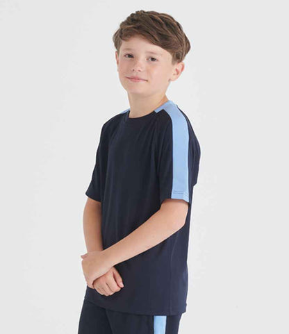 Finden + Hales Finden + Hales Kids Team T-Shirt - Navy/Sky blue (LV292)
