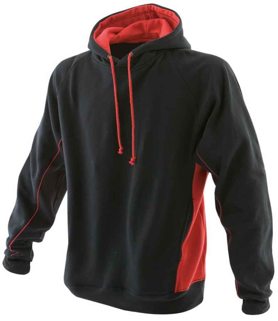 Finden + Hales Finden + Hales Contrast Hooded Sweatshirt - Black/Red (LV335)