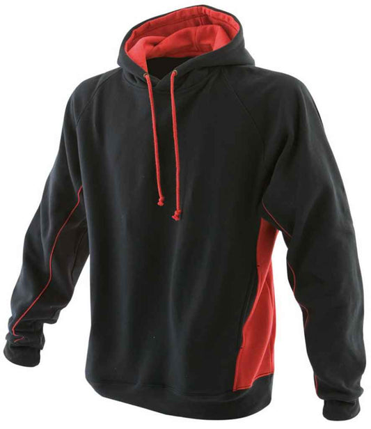 Finden + Hales Finden + Hales Contrast Hooded Sweatshirt - Black/Red (LV335)