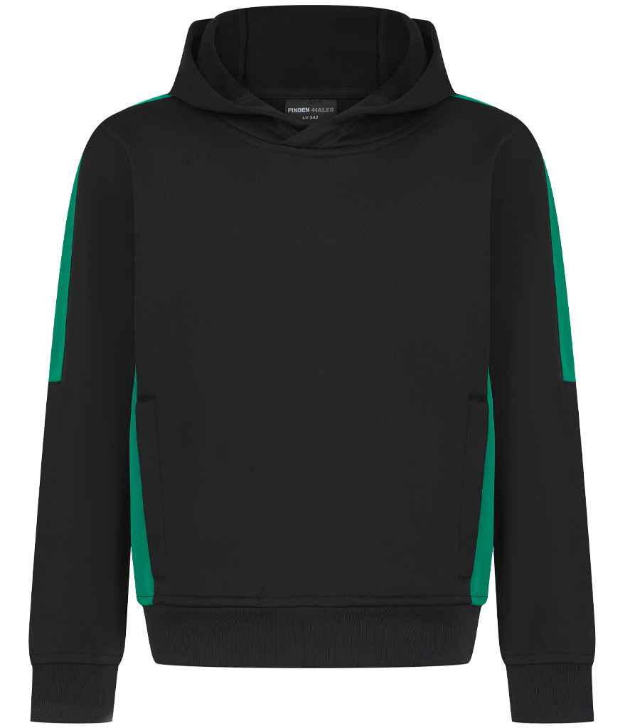 Finden + Hales Finden + Hales Kids Team Hoodie - Black/Emerald (LV342)