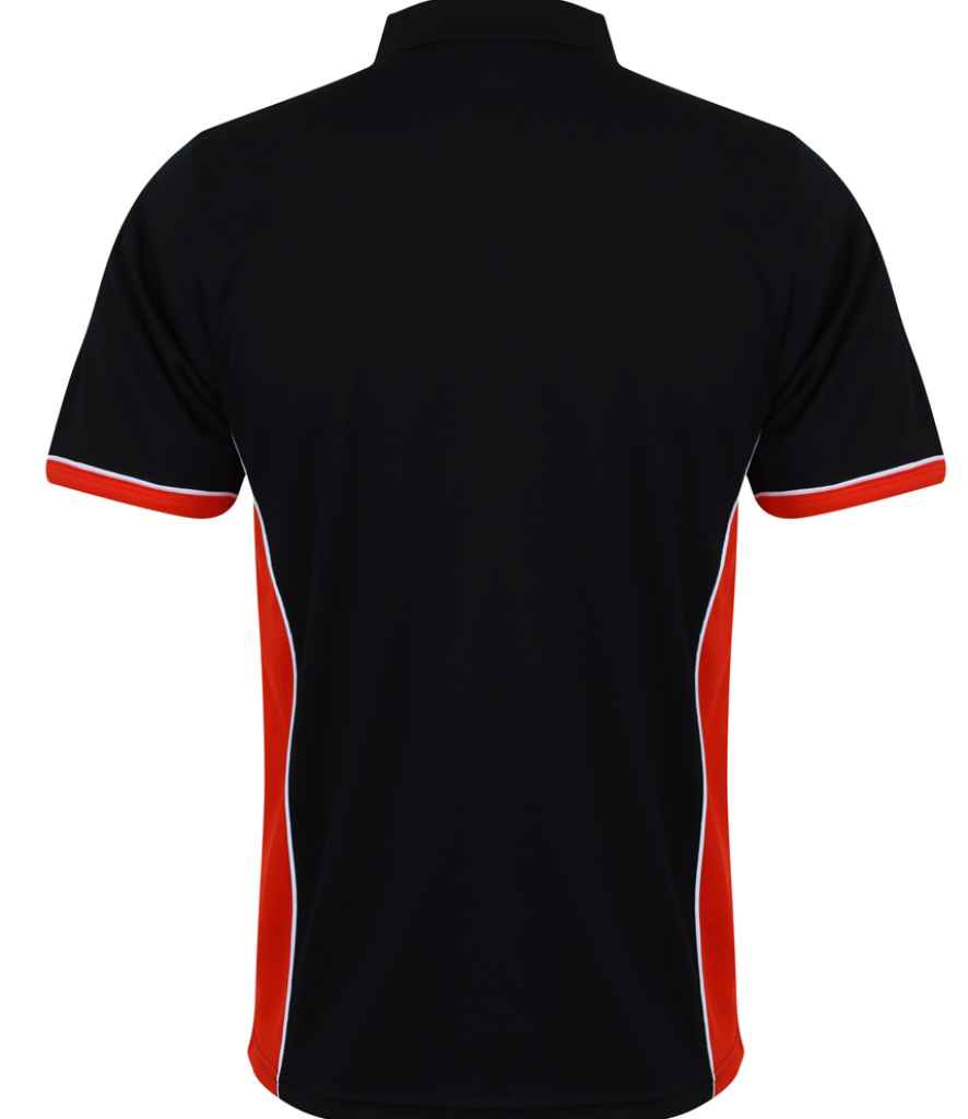 Finden + Hales Finden + Hales Contrast Panel Polo Shirt - Black/Red (LV355)