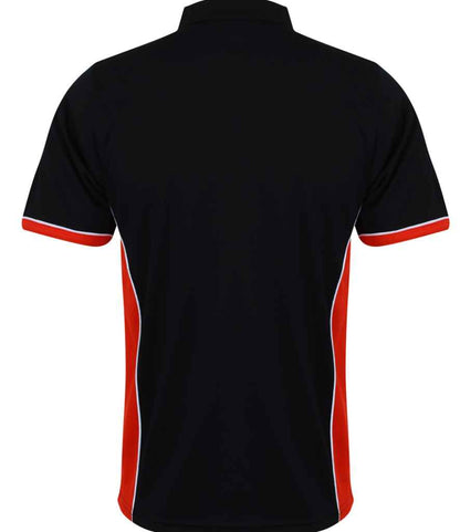 Finden + Hales Finden + Hales Contrast Panel Polo Shirt - Black/Red (LV355)