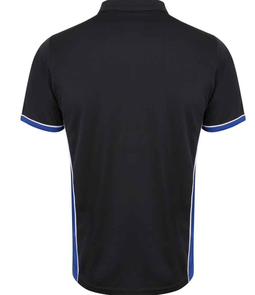 Finden + Hales Finden + Hales Contrast Panel Polo Shirt - Navy/Royal Blue (LV355)