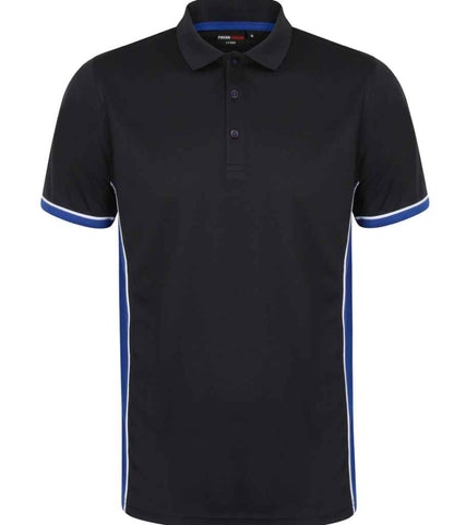 Finden + Hales Finden + Hales Contrast Panel Polo Shirt - Navy/Royal Blue (LV355)