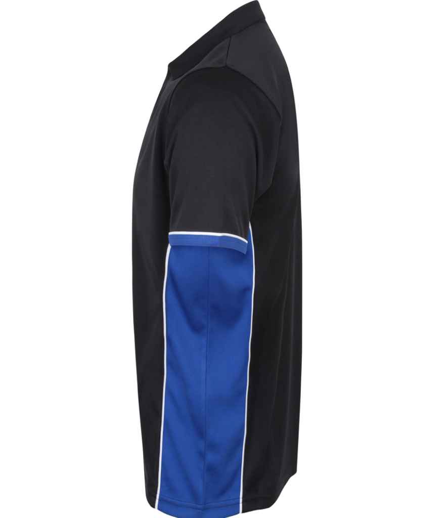Finden + Hales Finden + Hales Contrast Panel Polo Shirt - Navy/Royal Blue (LV355)
