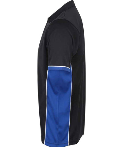 Finden + Hales Finden + Hales Contrast Panel Polo Shirt - Navy/Royal Blue (LV355)