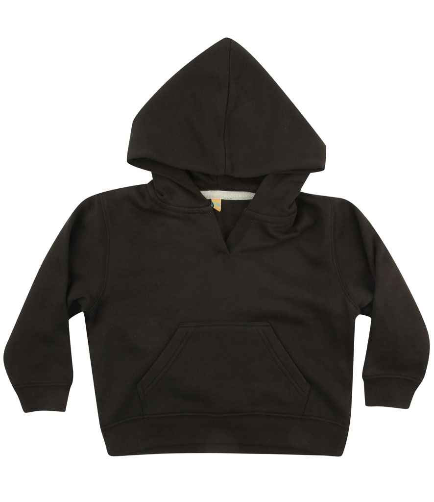 Larkwood Baby/Toddler Hooded Sweatshirt - Black (LW02T)