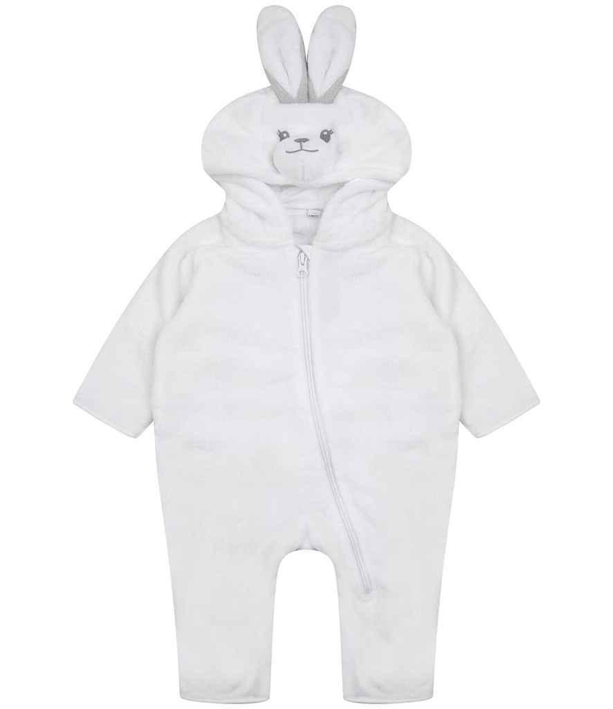 Larkwood Baby/Toddler Rabbit All In One - White (LW073T)