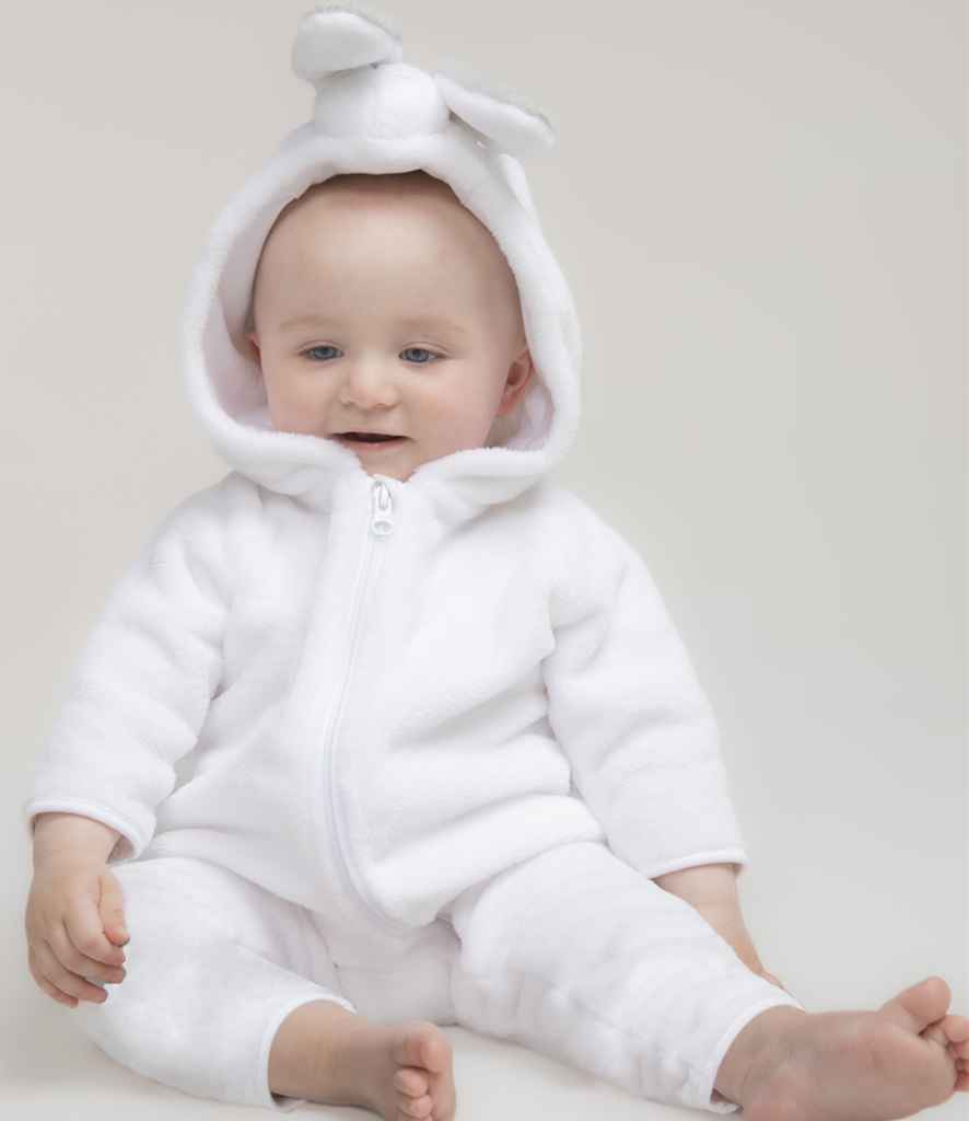 Larkwood Baby/Toddler Rabbit All In One - White (LW073T)