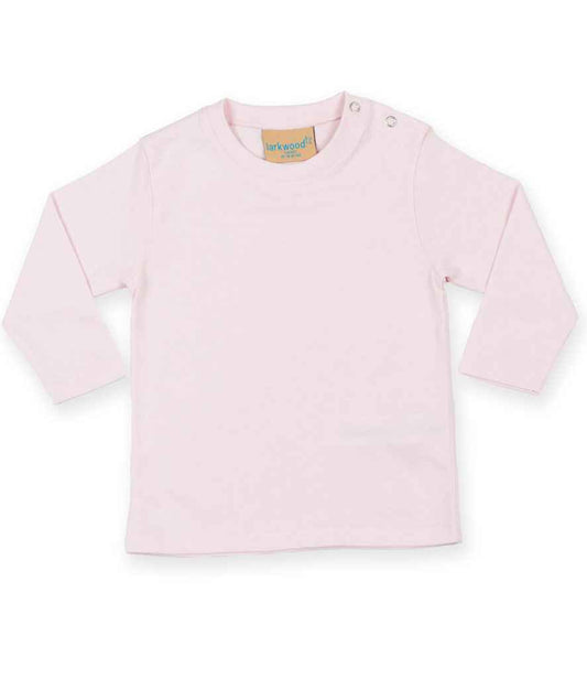 Larkwood Baby/Toddler Long Sleeve T-Shirt - Pale Pink (LW21T)