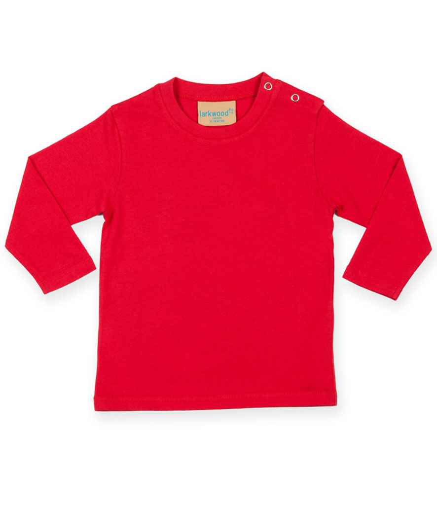 Larkwood Baby/Toddler Long Sleeve T-Shirt - Red (LW21T)