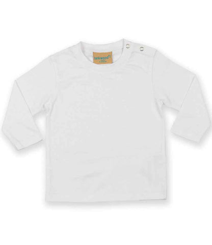 Larkwood Baby/Toddler Long Sleeve T-Shirt - White (LW21T)