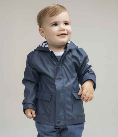Larkwood Baby/Toddler Rain Jacket - Navy (LW35T)
