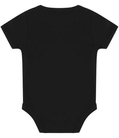 Larkwood Essential Short Sleeve Baby Bodysuit - Black (LW500T)