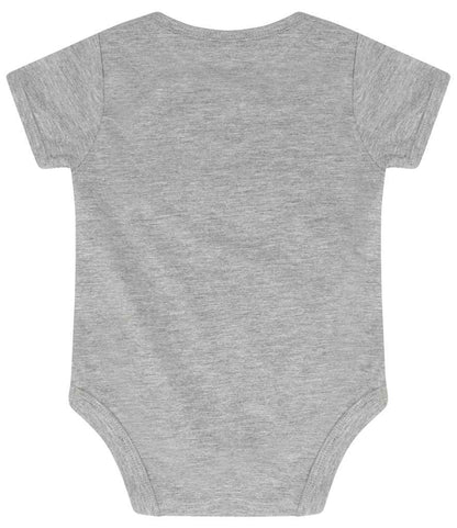 Larkwood Essential Short Sleeve Baby Bodysuit - Heather Grey (LW500T)