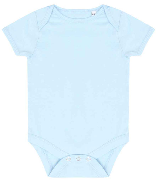 Larkwood Essential Short Sleeve Baby Bodysuit - Pale Blue (LW500T)