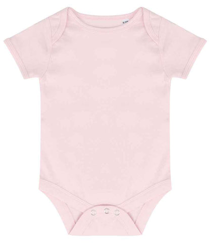 Larkwood Essential Short Sleeve Baby Bodysuit - Pale Pink (LW500T)