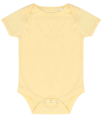 Larkwood Essential Short Sleeve Baby Bodysuit - Pale Yellow (LW500T)