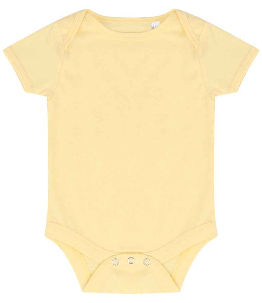 Larkwood Essential Short Sleeve Baby Bodysuit - Pale Yellow (LW500T)