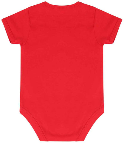 Larkwood Essential Short Sleeve Baby Bodysuit - Red (LW500T)