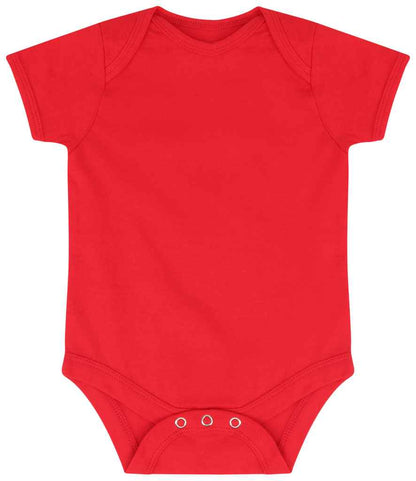 Larkwood Essential Short Sleeve Baby Bodysuit - Red (LW500T)