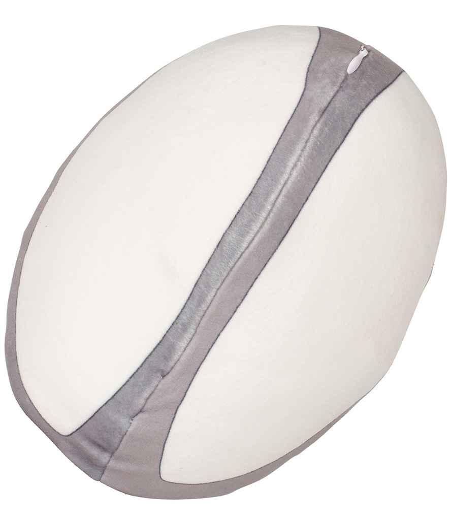 Mumbles Zippie Rugby Ball - White/Grey (MM584)