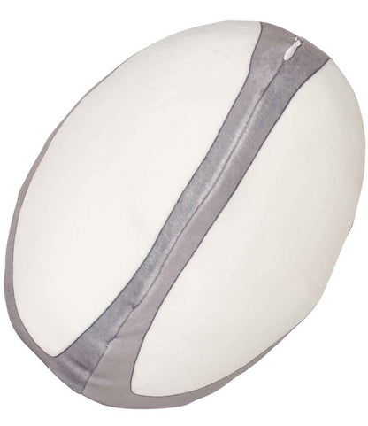 Mumbles Zippie Rugby Ball - White/Grey (MM584)