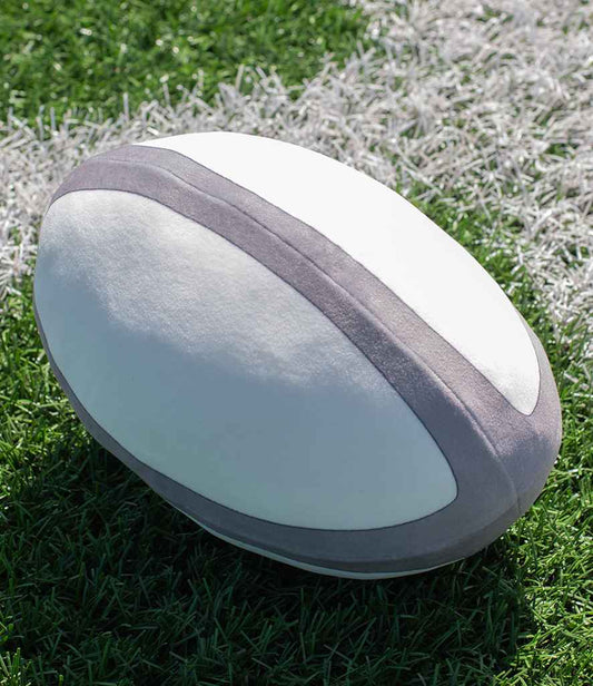 Mumbles Zippie Rugby Ball - White/Grey (MM584)