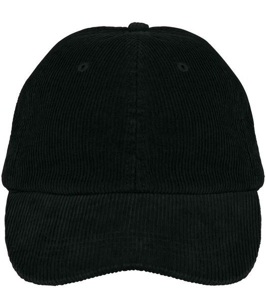 Native Spirit Native Spirit Corduroy 6 Panel Cap - Black (NS016)