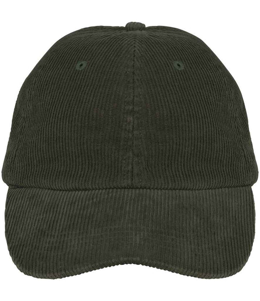 Native Spirit Native Spirit Corduroy 6 Panel Cap - Organic Khaki (NS016)