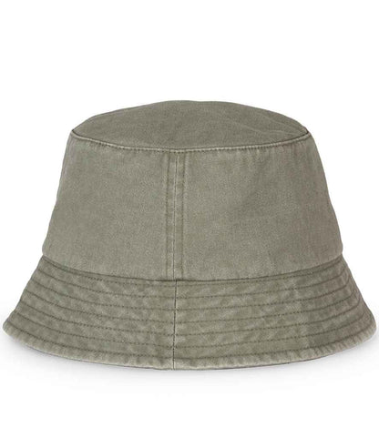 Native Spirit Native Spirit Faded Bucket Hat - Washed Organic Khaki (NS020)