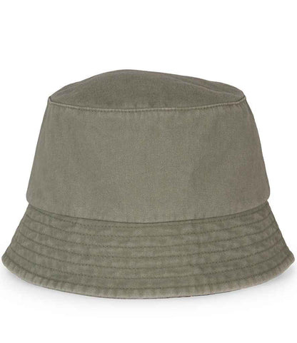 Native Spirit Native Spirit Faded Bucket Hat - Washed Organic Khaki (NS020)