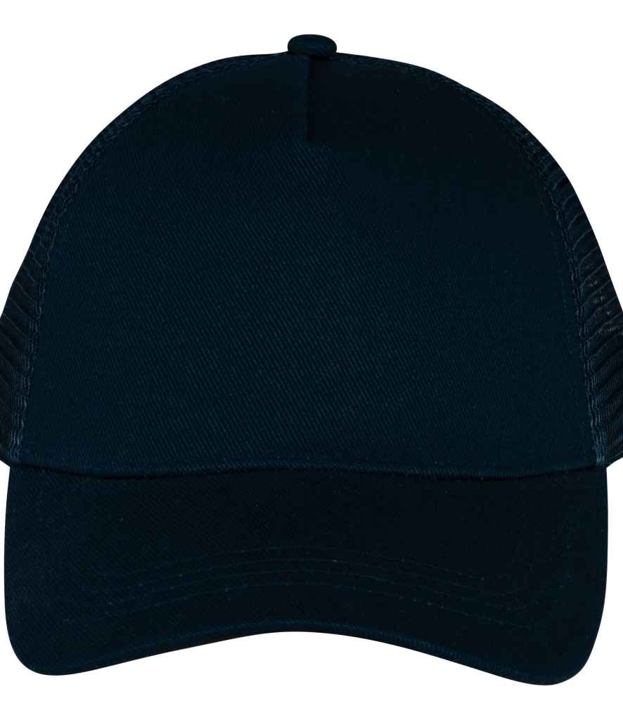 Native Spirit Native Spirit 5 Panel Trucker Cap - Black (NS035)