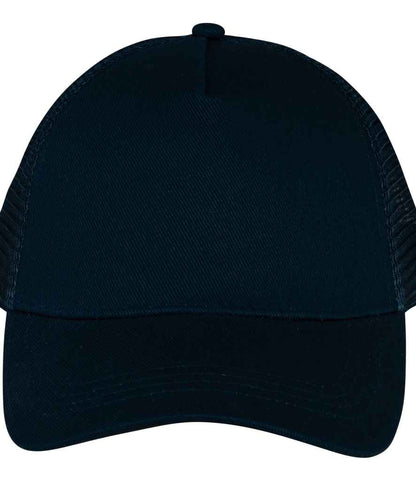Native Spirit Native Spirit 5 Panel Trucker Cap - Black (NS035)