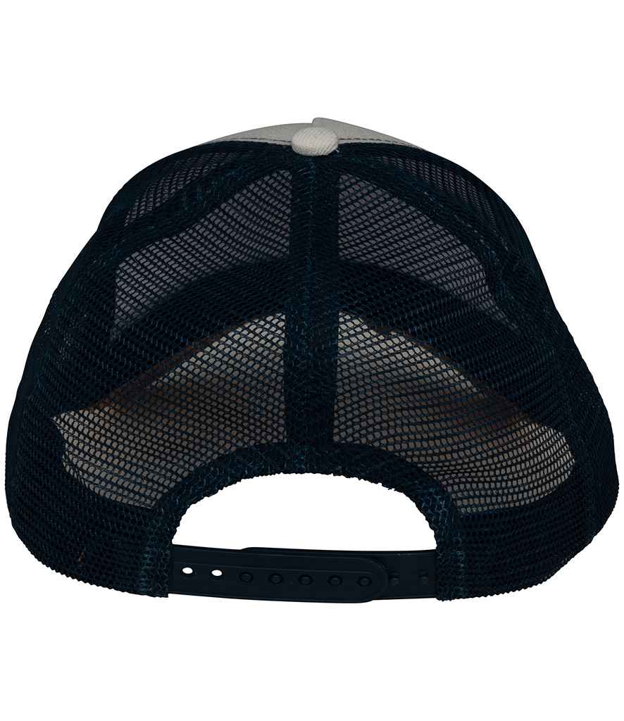 Native Spirit Native Spirit 5 Panel Trucker Cap - Ivory/Curcuma/Navy (NS035)