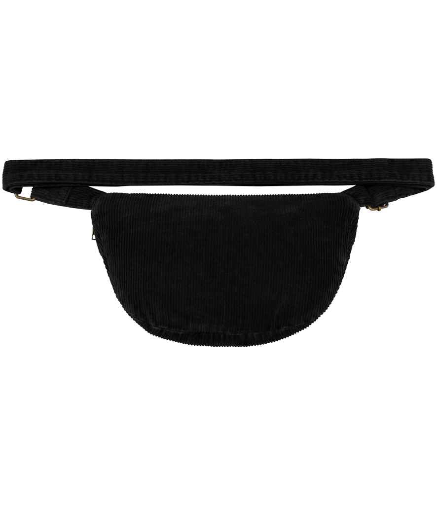 native spirit native spirit corduroy faded waist bag - washed black (ns108)