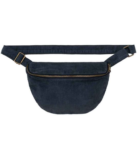 native spirit native spirit corduroy faded waist bag - washed dark navy (ns108)