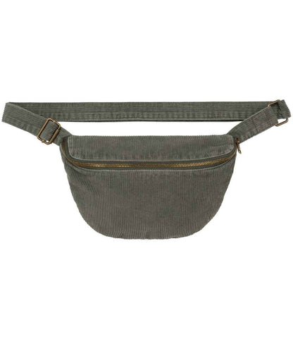native spirit native spirit corduroy faded waist bag - washed organic khaki (ns108)