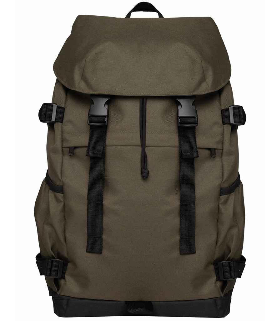 native spirit native spirit unisex backpack - organic khaki/black (ns109)