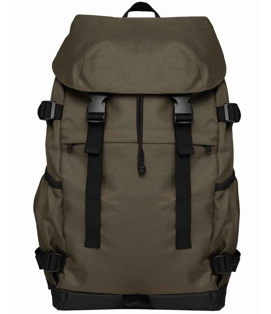 native spirit native spirit unisex backpack - organic khaki/black (ns109)