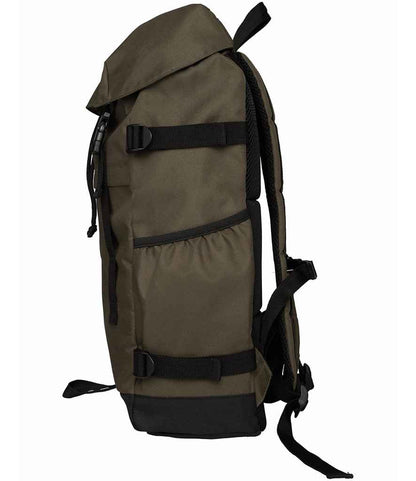 native spirit native spirit unisex backpack - organic khaki/black (ns109)