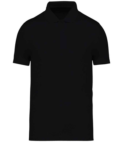 native spirit native spirit jersey polo shirt - black (ns200)