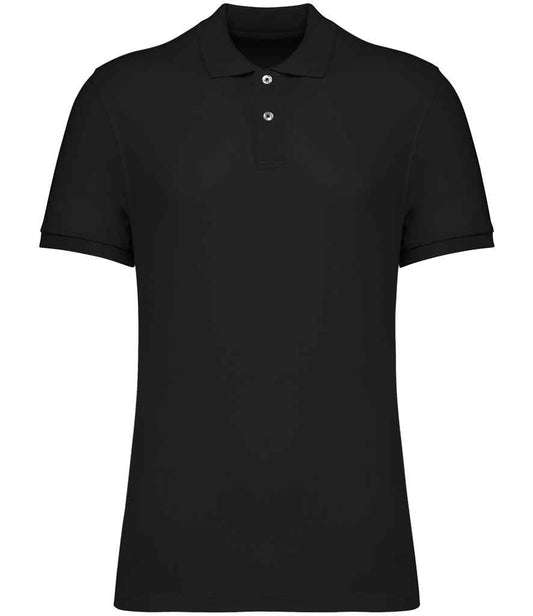 native spirit native spirit piqué polo shirt - black (ns207)