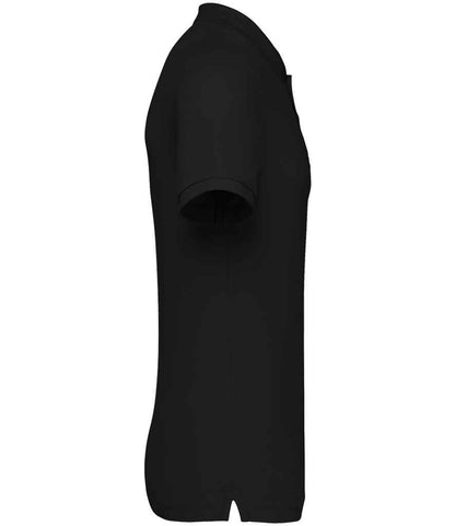 native spirit native spirit piqué polo shirt - black (ns207)