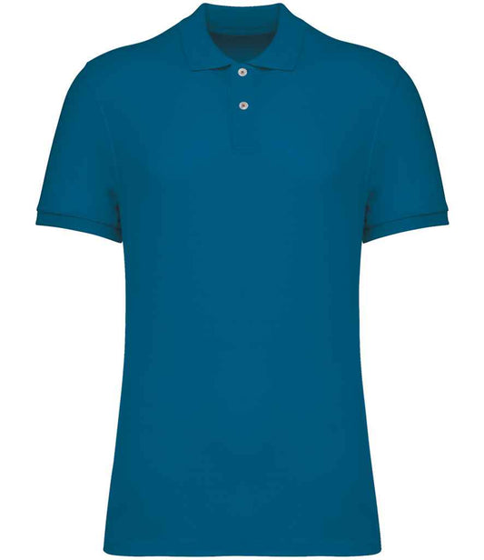 native spirit native spirit piqué polo shirt - blue sapphire (ns207)