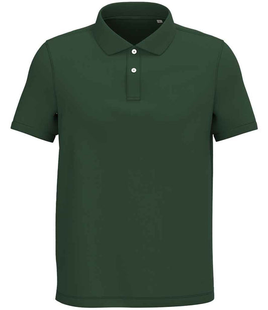 native spirit native spirit piqué polo shirt - forest green (ns207)