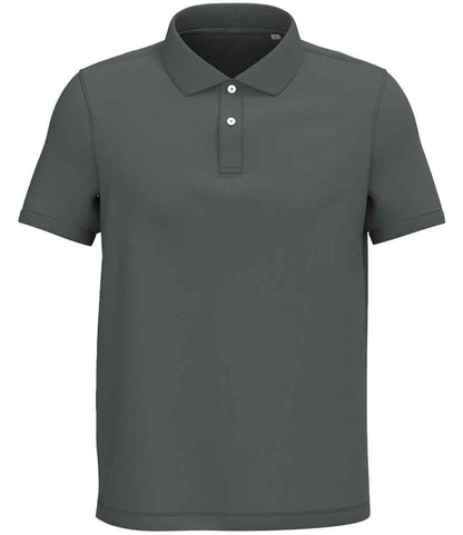 native spirit native spirit piqué polo shirt - iron grey (ns207)
