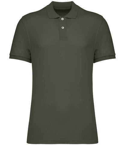 native spirit native spirit piqué polo shirt - organic khaki (ns207)